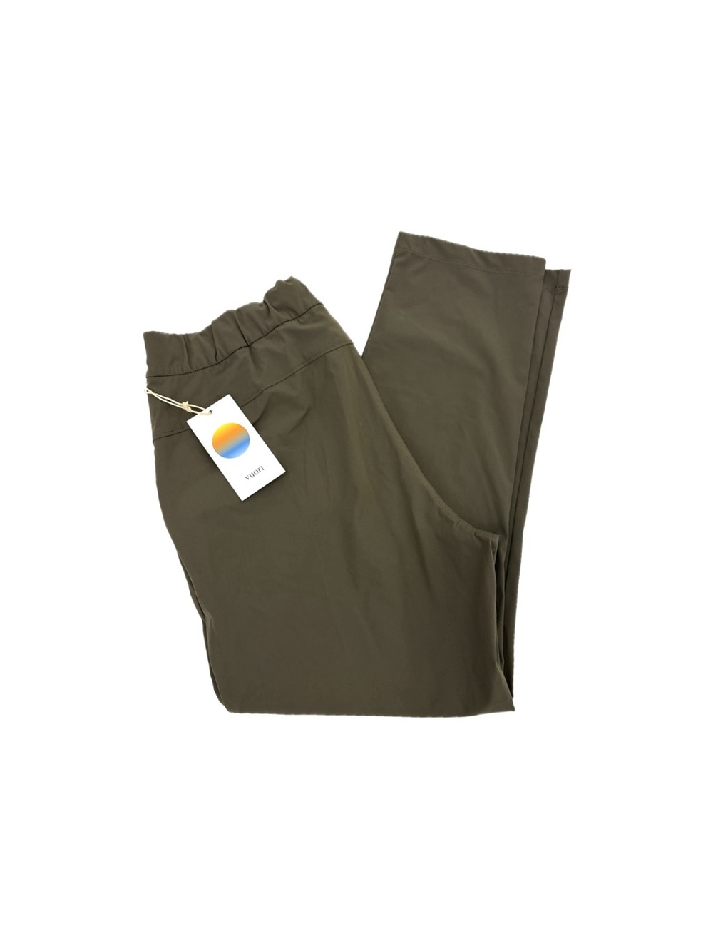 NWT Vuori Women’s Wayfarer Pant in Oregano Dark Green – Size Large